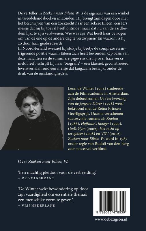 Achterkant van Zoeken naar Eileen W.