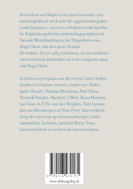 Achterkant van Kleine encyclopedie van het verdriet