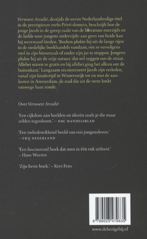 Achterkant van Verwoest Arcadië