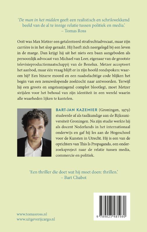 Achterkant van De man in het midden