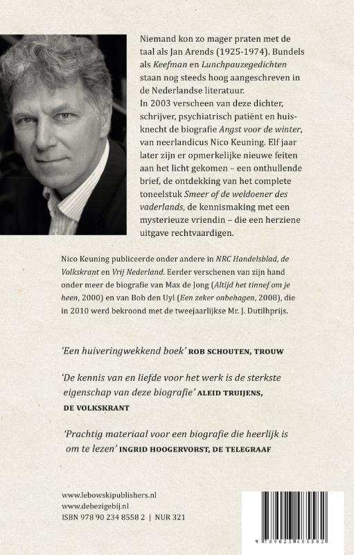 Achterkant van Angst voor de winter