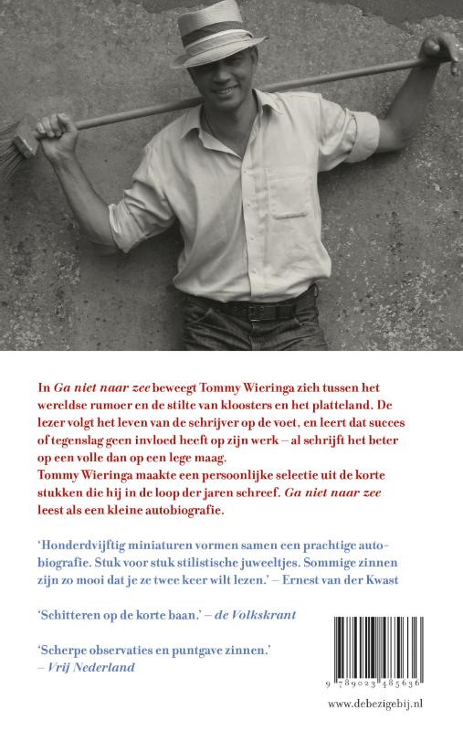 Achterkant van Ga niet naar zee