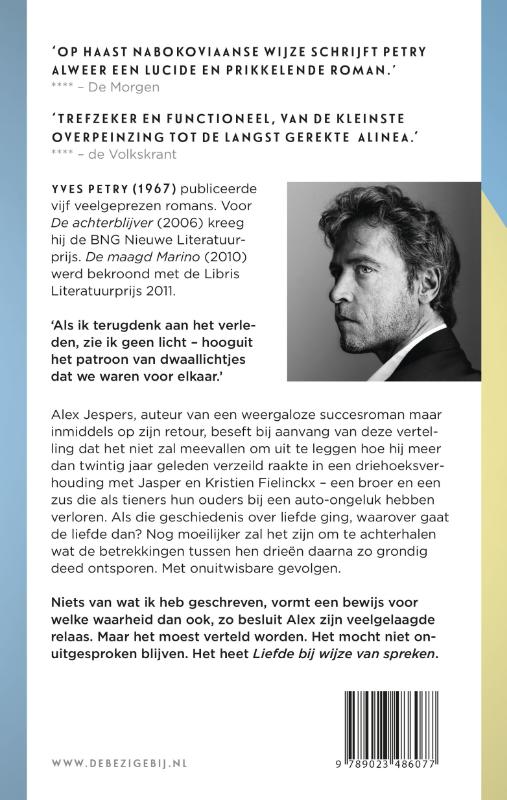 Achterkant van Liefde bij wijze van spreken