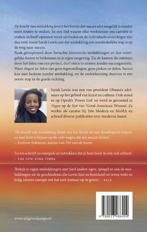 Achterkant van De kracht van mislukking