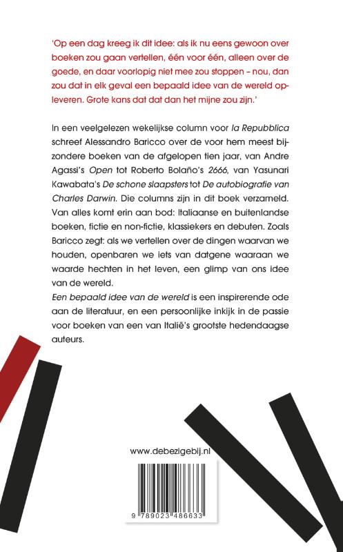 Achterkant van Een bepaald idee van de wereld