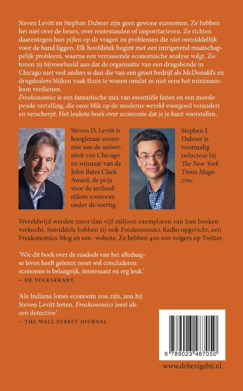 Achterkant van Freakonomics