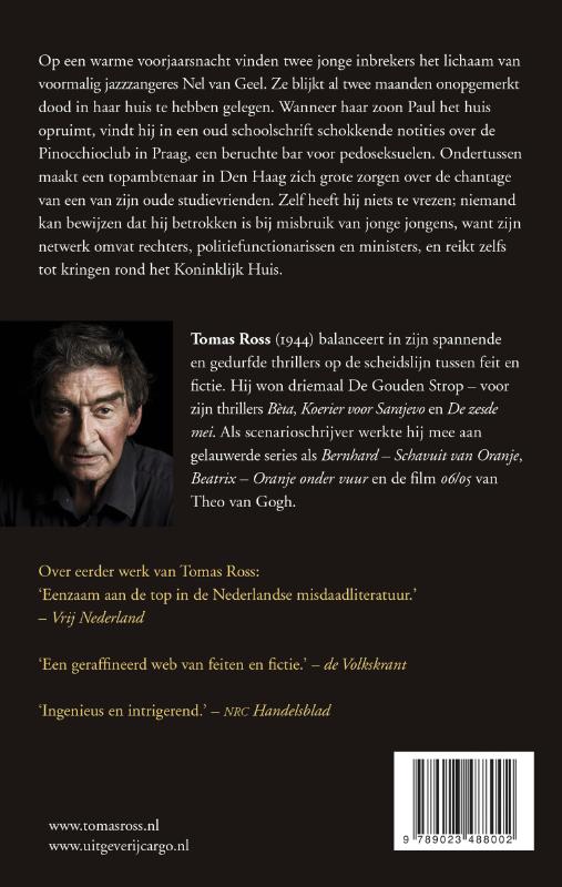Achterkant van De vrienden van Pinocchio