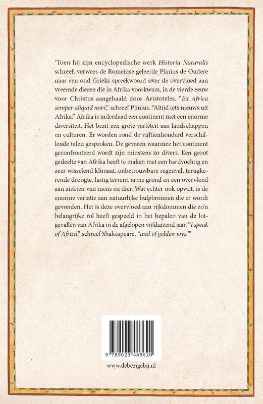 Achterkant van De schatten van Afrika