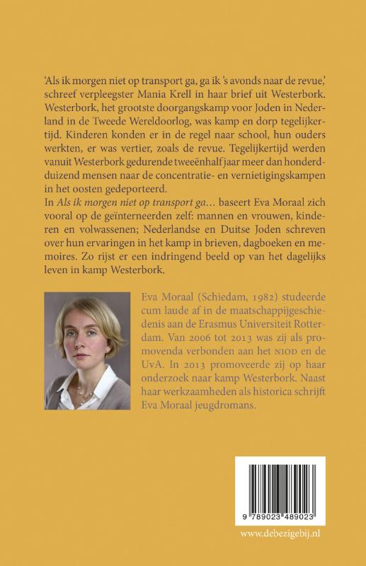 Achterkant van Als ik morgen niet op transport ga...