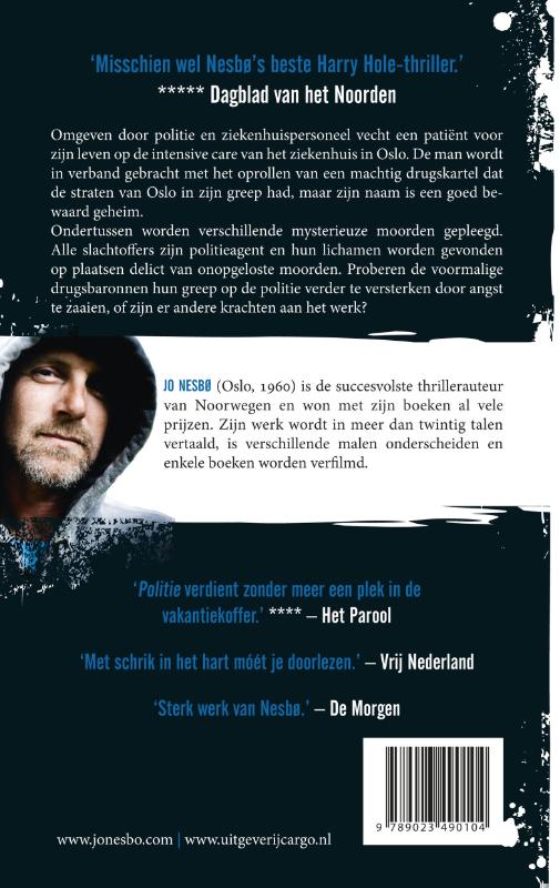 Achterkant van Politie
