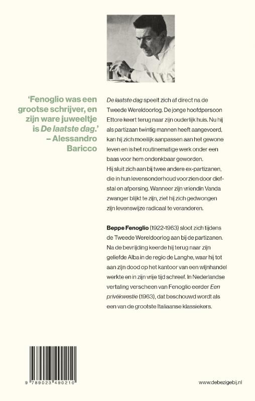 Achterkant van De laatste dag