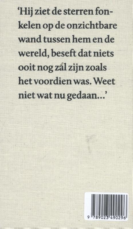 Achterkant van Zelfs de vogels vallen