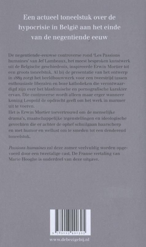 Achterkant van Passions humaines
