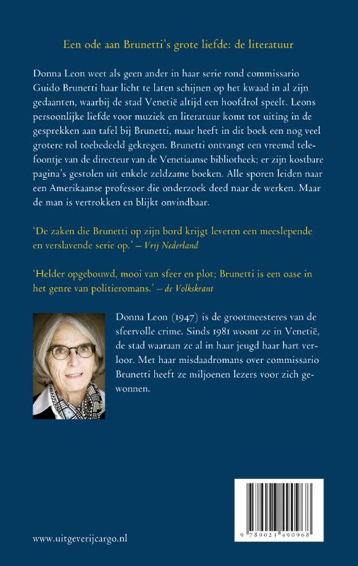 Achterkant van Tussen de regels
