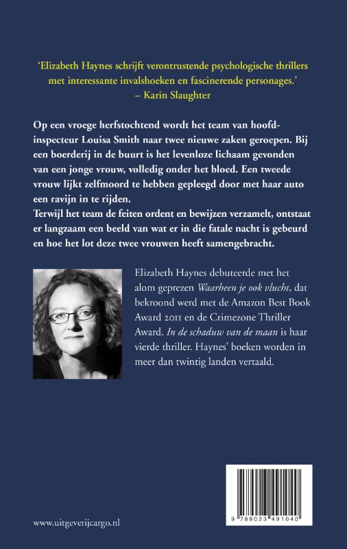 Achterkant van In de schaduw van de maan