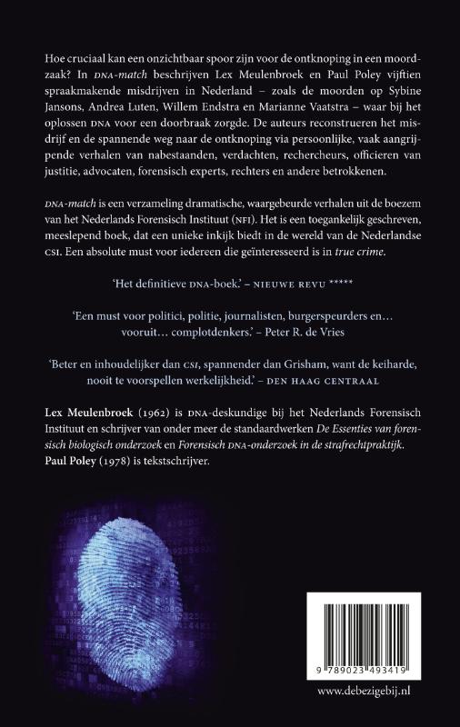 Achterkant van DNA-match
