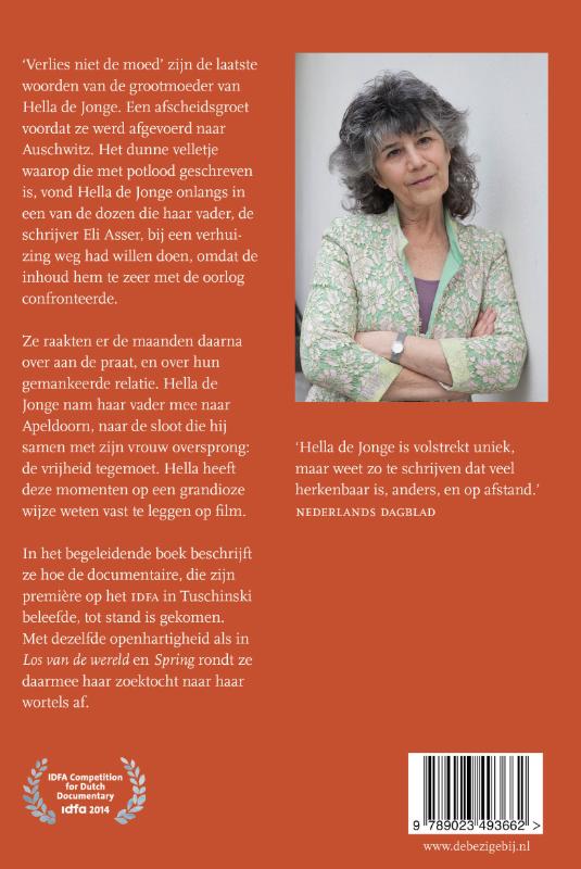 Achterkant van Verlies niet de moed