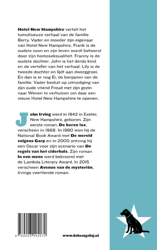 Achterkant van Hotel New Hampshire