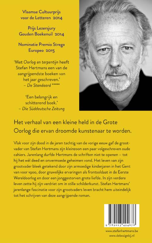 Achterkant van Oorlog en terpentijn