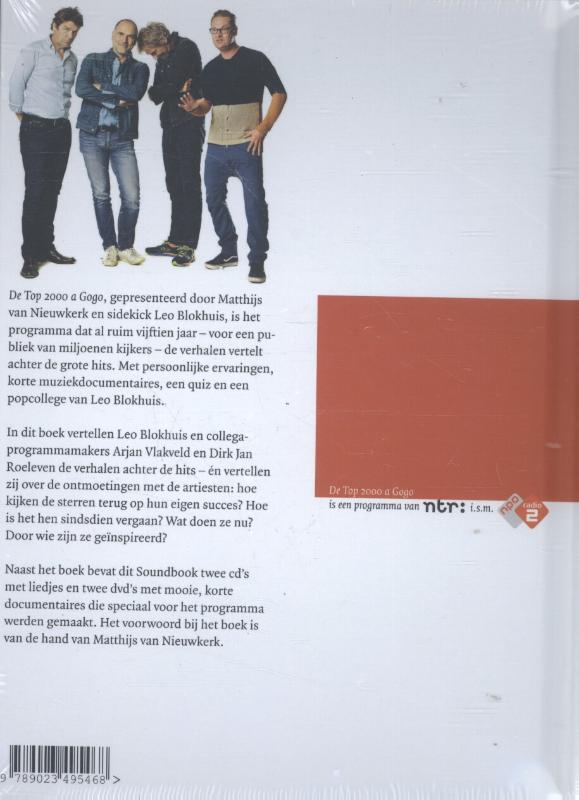 Achterkant van Het Grote Top 2000 a Gogo kijk-, lees-, en luisterboek
