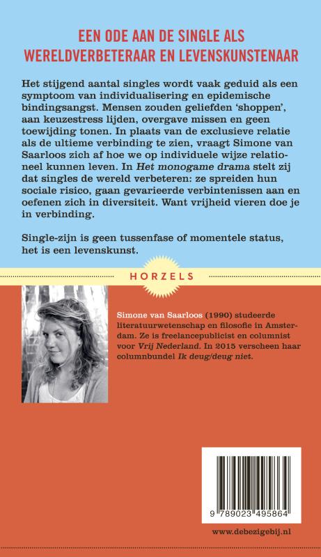 Achterkant van Het monogame drama