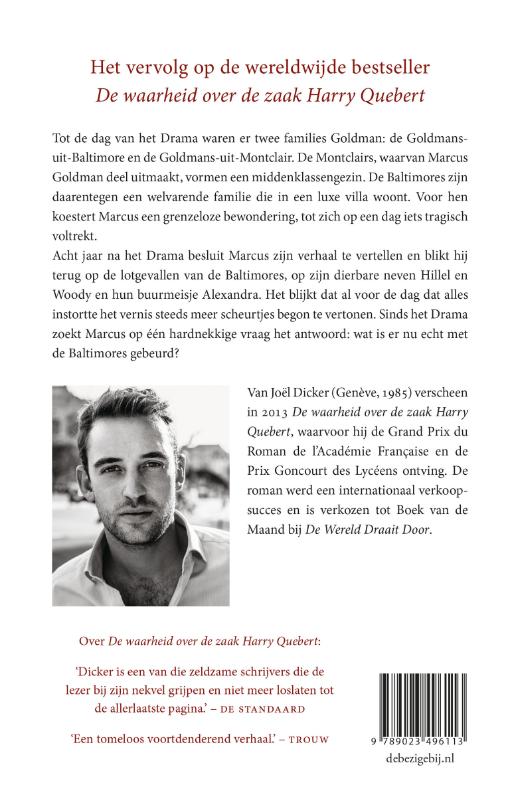 Achterkant van Het boek van de Baltimores