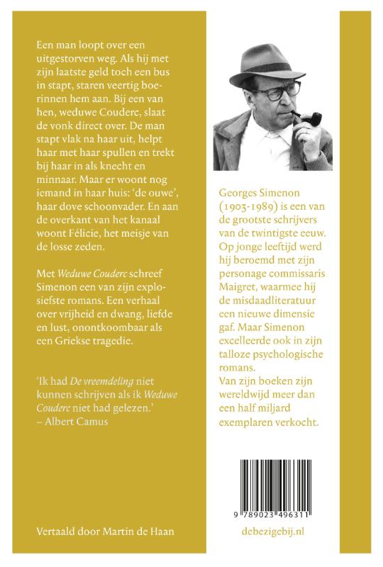 Achterkant van De weduwe Couderc