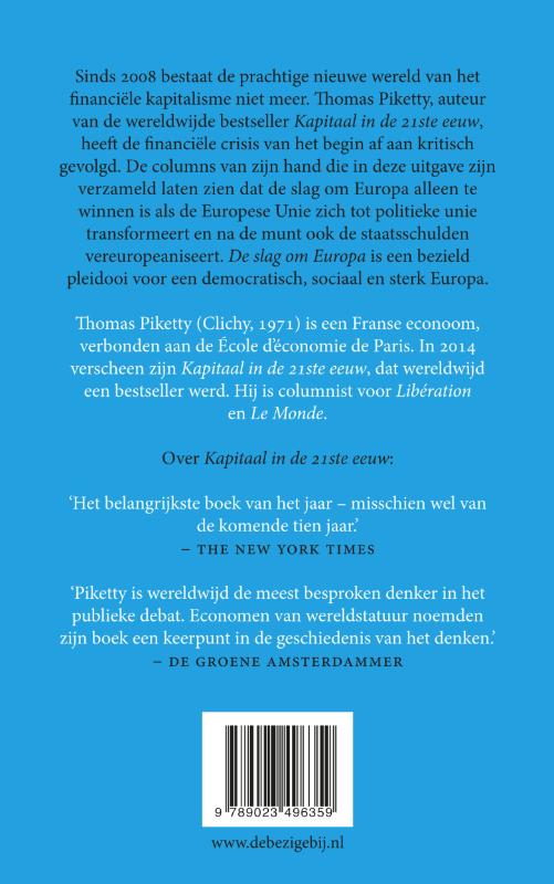 Achterkant van Slag om Europa