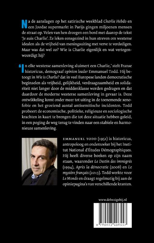 Achterkant van Wie is Charlie?