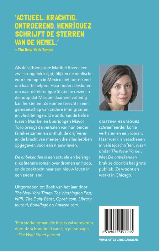 Achterkant van De onbekenden