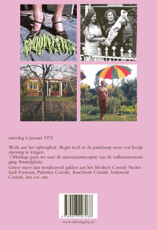 Achterkant van Dagboek 1973