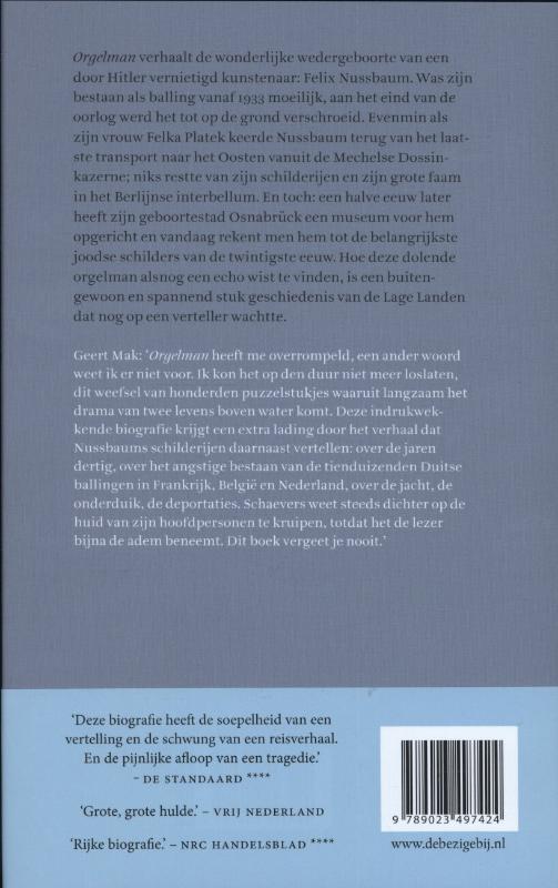 Achterkant van Orgelman