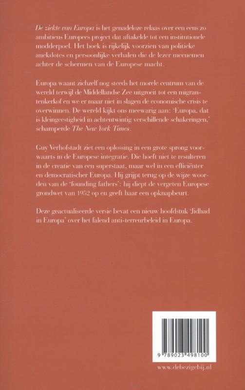 Achterkant van De ziekte van Europa