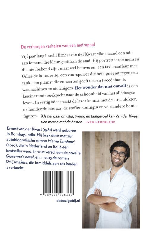 Achterkant van Het wonder dat niet omvalt