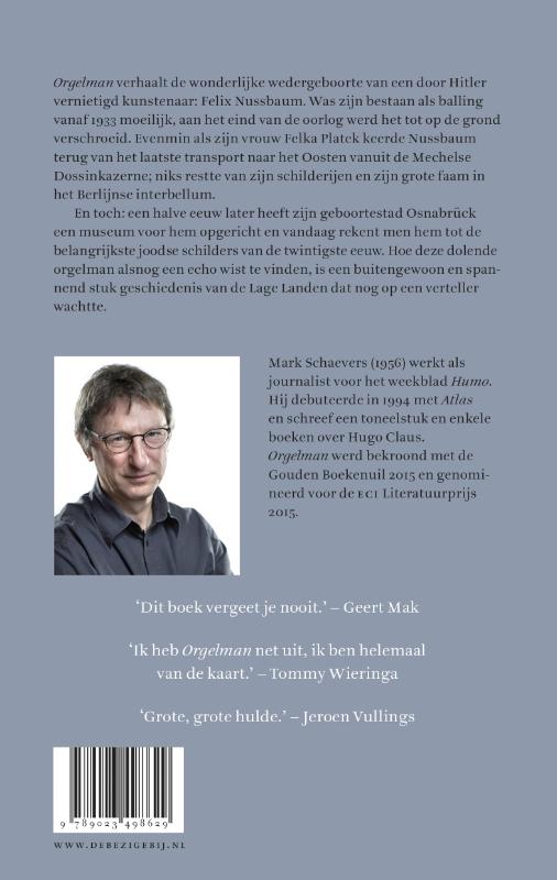 Achterkant van Orgelman