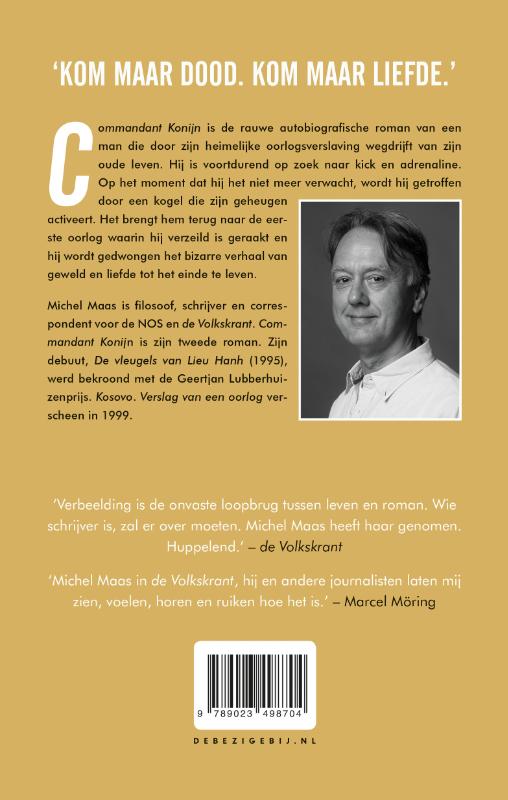 Achterkant van Commandant Konijn