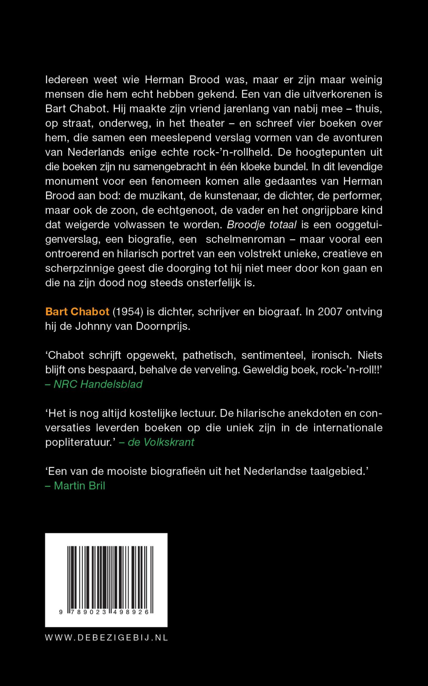Achterkant van Broodje Totaal