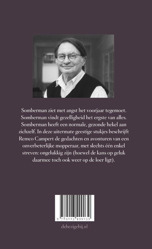 Achterkant van Somberman op drift
