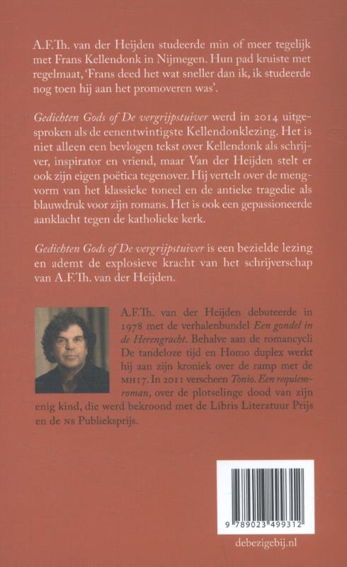 Achterkant van Gedichten Gods of De vergrijpstuiver