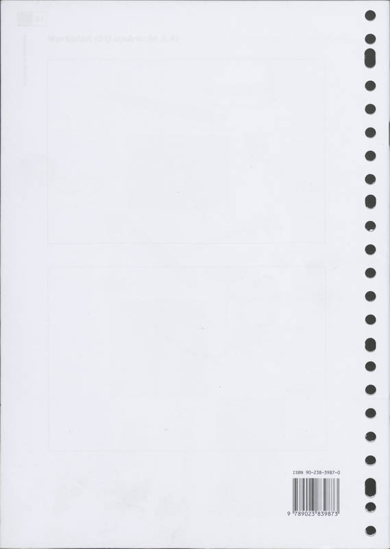 Achterkant van Werkboek