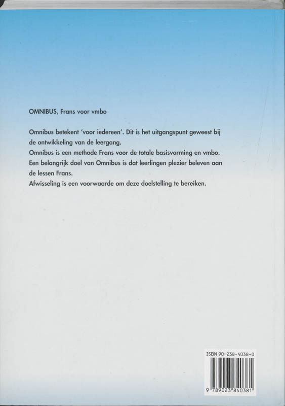 Achterkant van Leerlingenboek