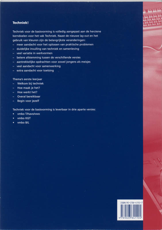 Achterkant van Werkboek