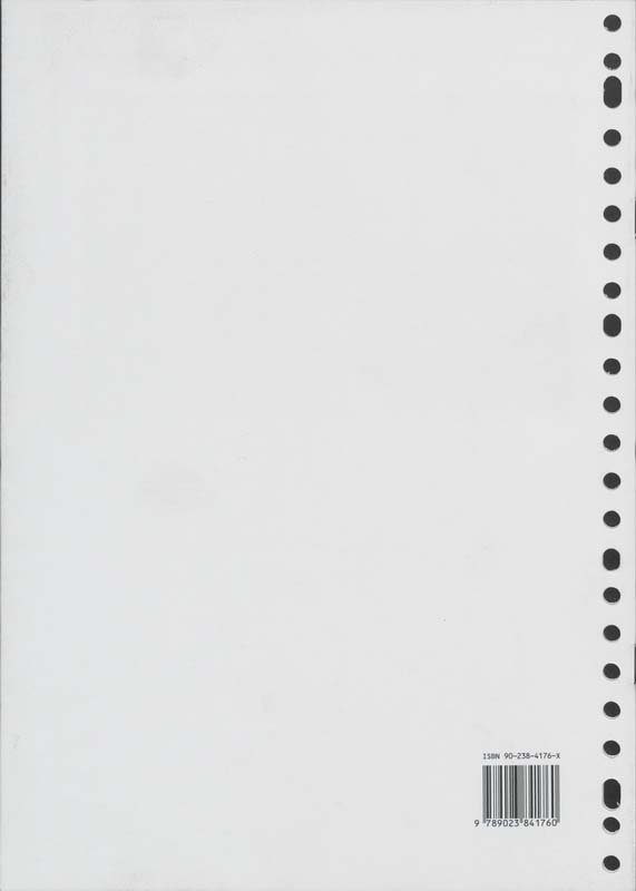 Achterkant van Werkboek