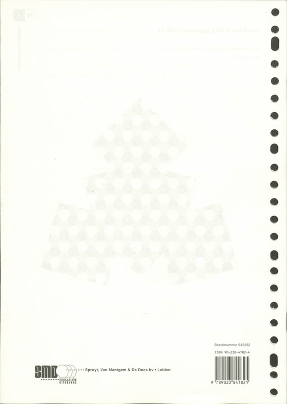 Achterkant van Werkboek