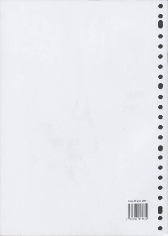 Achterkant van Werkboek