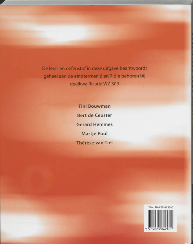 Achterkant van 309 Begeleiden SPW 3 muzisch creatief
