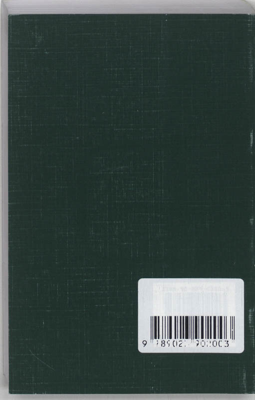 Achterkant van Dienstboek voor de Nederlandse Hervormde Kerk