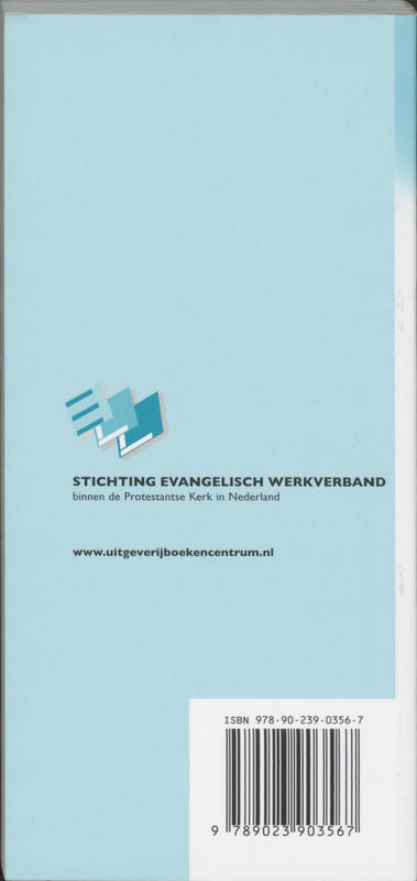 Achterkant van Evangelische liedbundel
