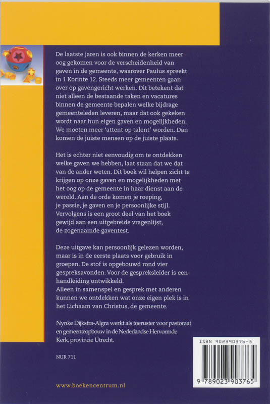 Achterkant van Verscheidenheid van gaven
