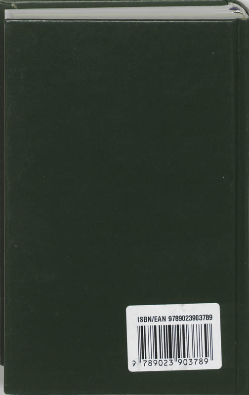 Achterkant van Dienstboek een proeve